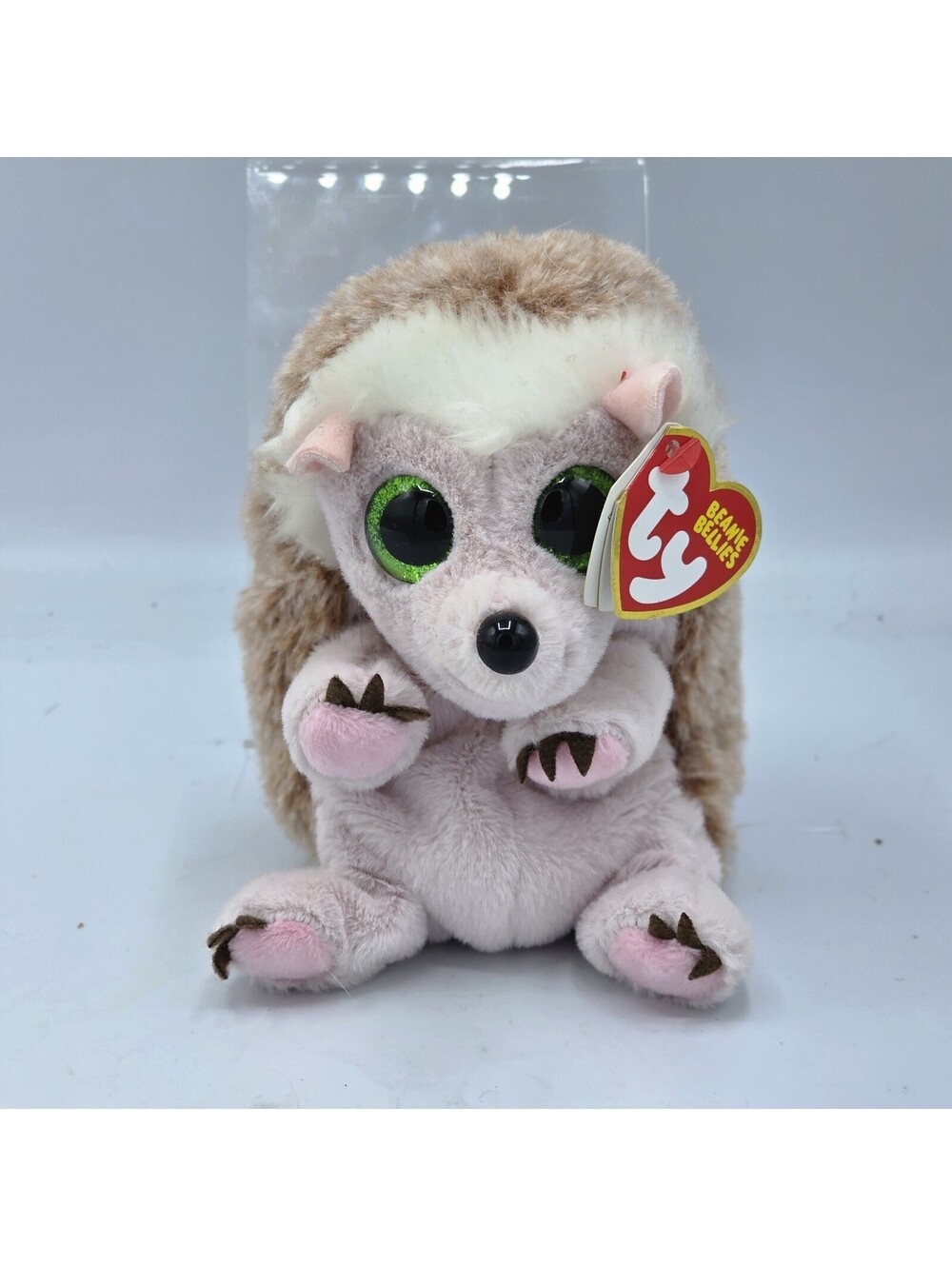 TY Beanie Baby (Beanie Bellies) - BUMPER the Hedgehog (6 inch) MWMTs Stuffed Toy